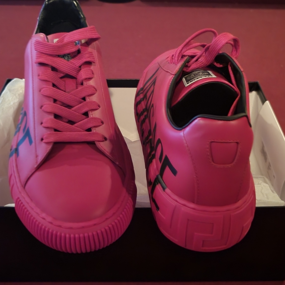 Versace Mens Sneakers (Red)